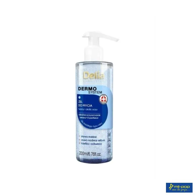 DELIA GEL ZA UMIVANJEI CISCENJE LICA 200ML