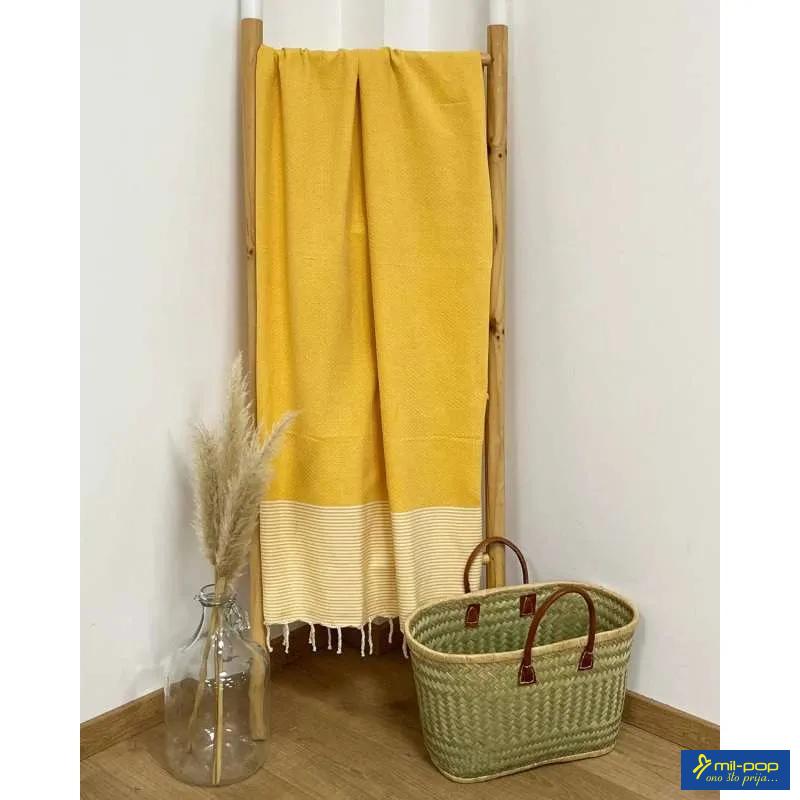 LA PLAGE PEŠKIR ZA PLAŽU MIKANDA TOURNESOL 100X200