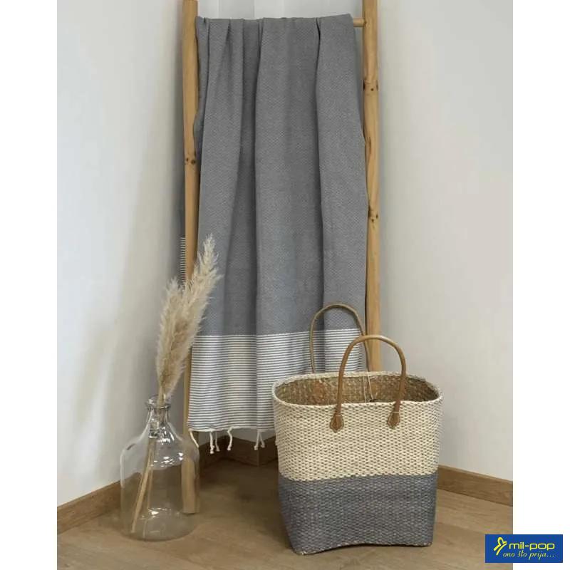 LA PLAGE PEŠKIR ZA PLAŽU MIKANDA GRIS 100X200