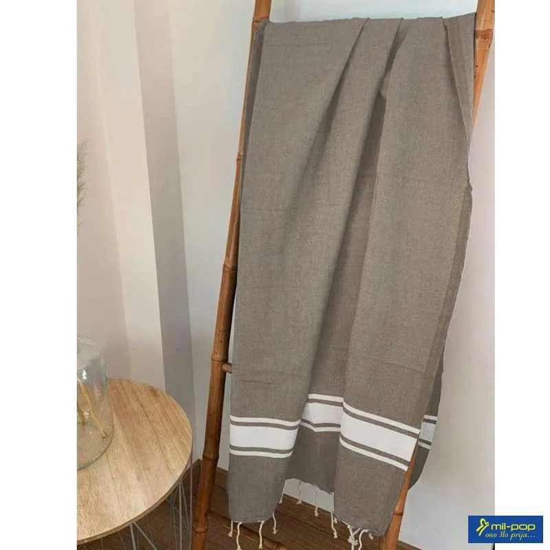 LA PLAGE PEŠKIR ZA PLAŽU KOZO TAUPE 100X200