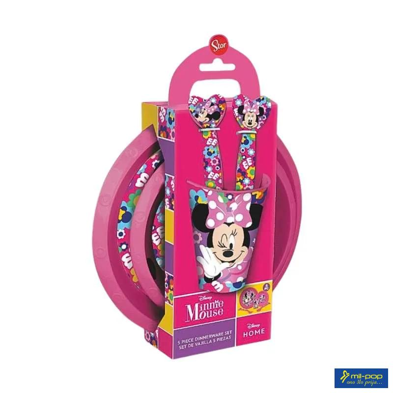 MINNIE MOUSE DJEČIJI SET ZA JELO 5/1 