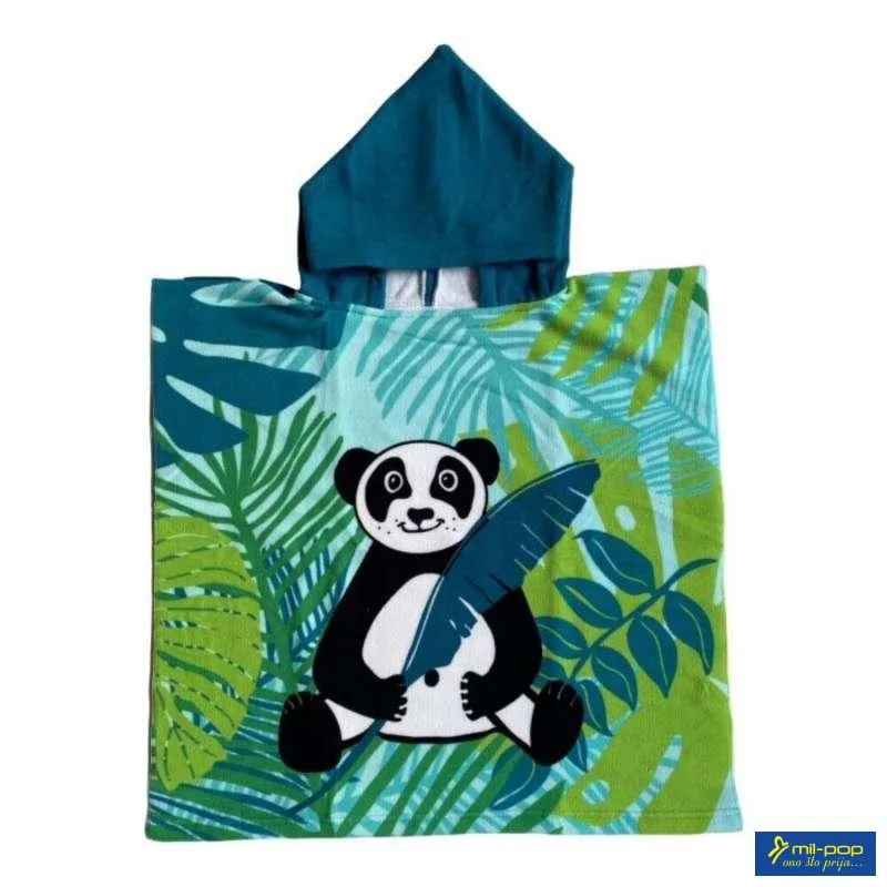 LA PLAGE PEŠKIR ZA PLAŽU PONCHO PANDA 60X120