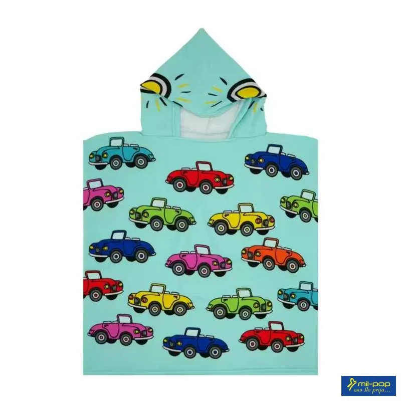 LA PLAGE PEŠKIR ZA PLAŽU PONCHO CARS 60X120