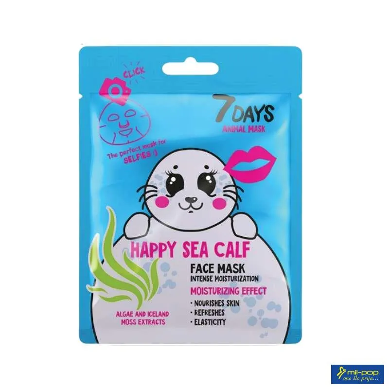 7DAYS ANIMAL MASK HAPPY SEA CALF