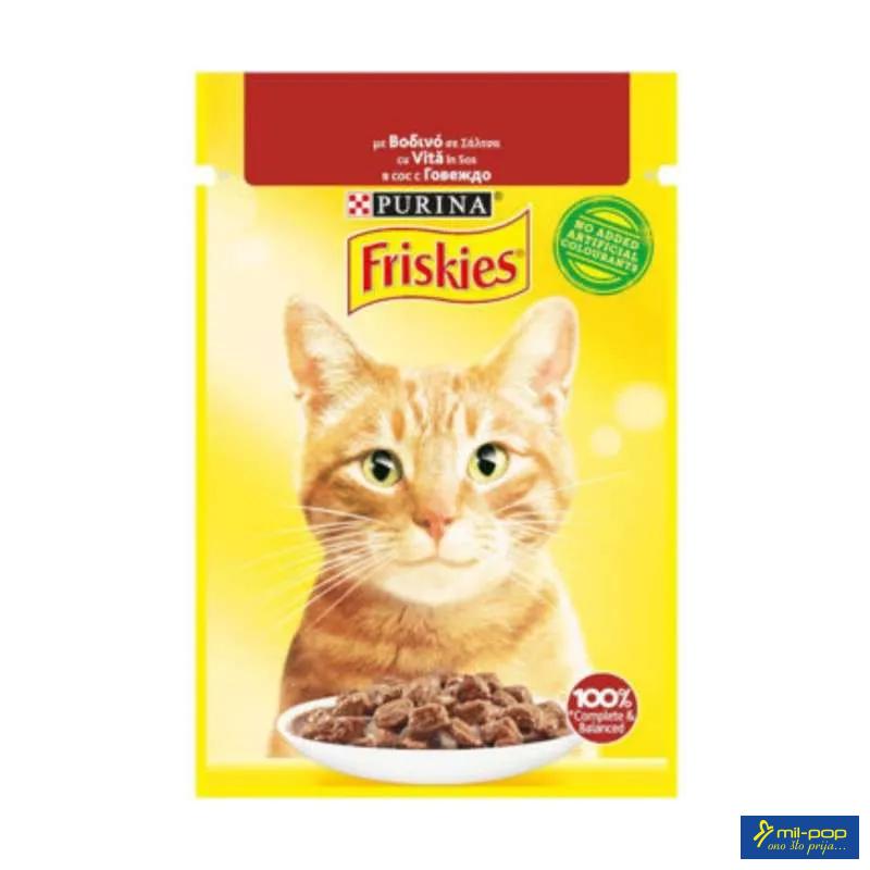 FRISKIES ZA MAČKE U UMAKU SA GOVEDINOM 26X85G 
