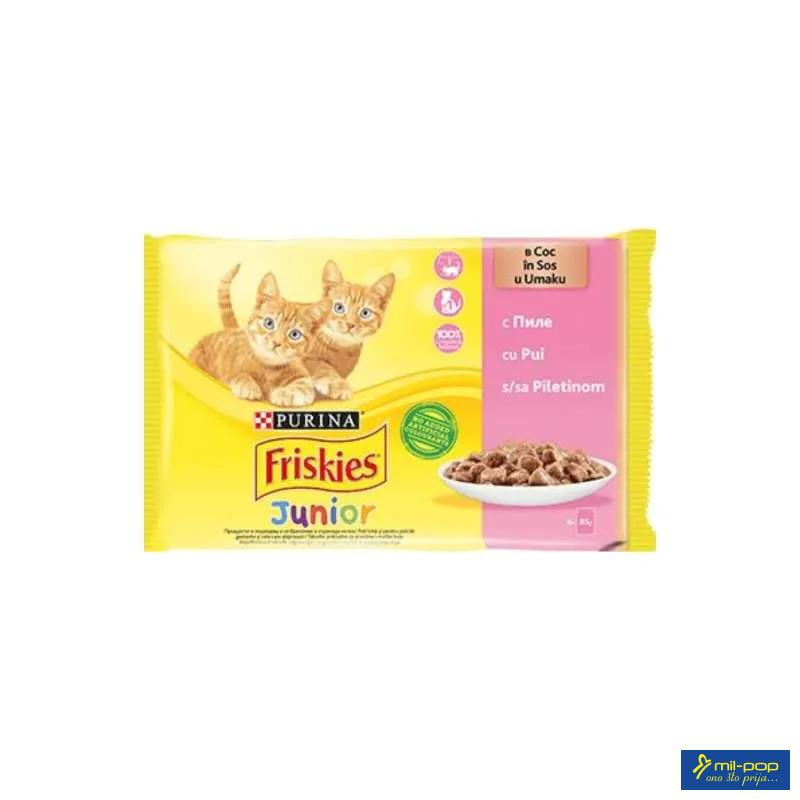 FRISKIES JUNIOR CAT CIG-CHKN 12X(4*85G) 