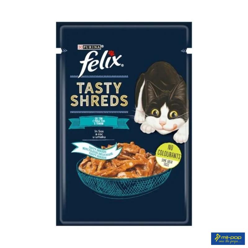 FELIX TASTY SHREDS TUNA 26X80 GR 