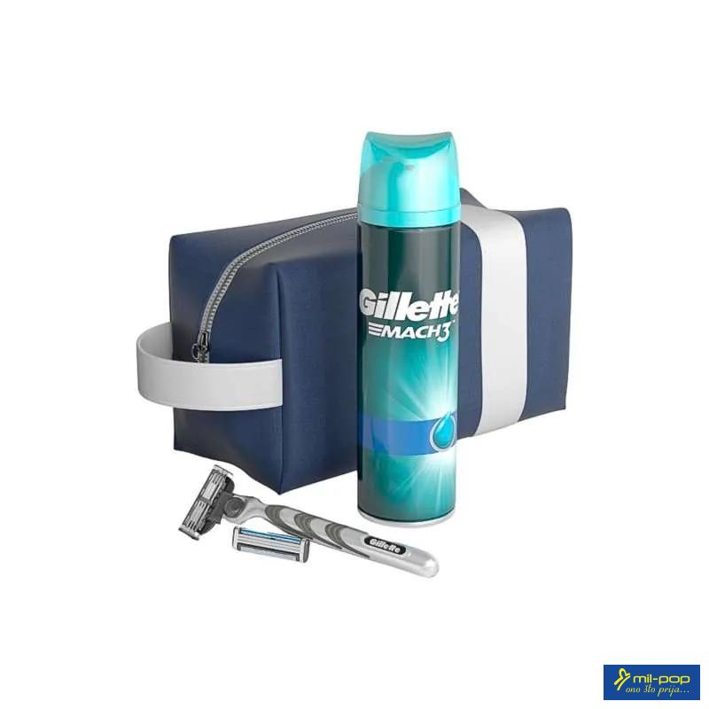 GILLETTE MACH 3 POKLON SET ZA MUŠKARCE S NESESEROM 