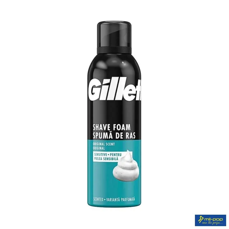 GILLETTE SENSITIVE PJENA ZA BRIJANJE 200 ML 