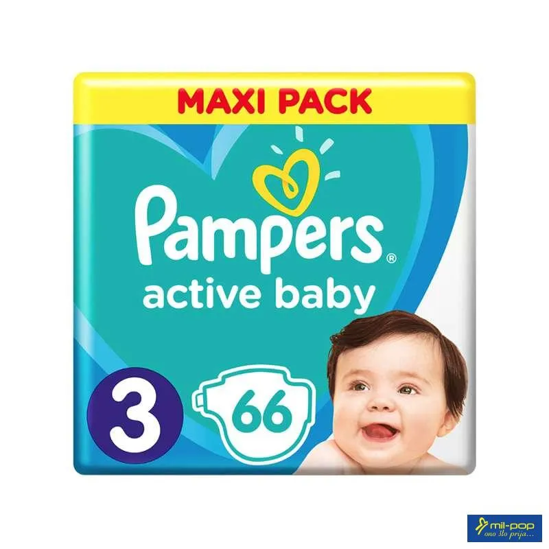 PAMPERS PELENE ACT BABY 3 MIDI VPP 66KOM