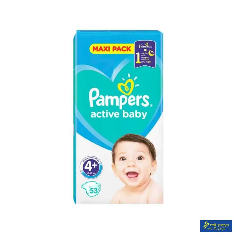PAMPERS PELENE ACT BABY 4+MAXI PLUS VPP 53PCS