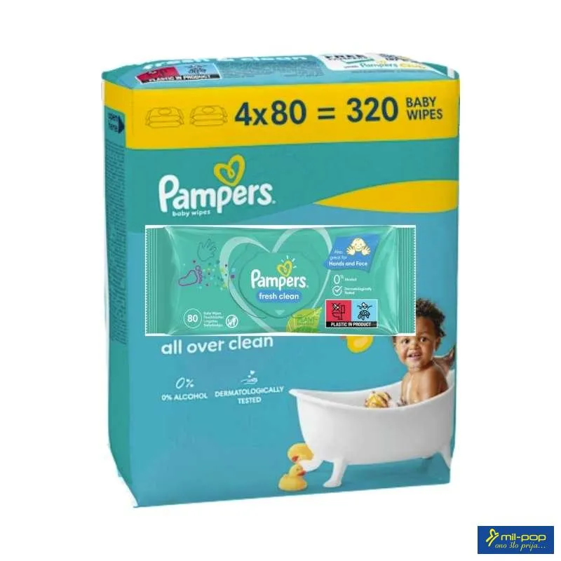 PAMPERS MARAMICE FRESH 4X80 KOM 
