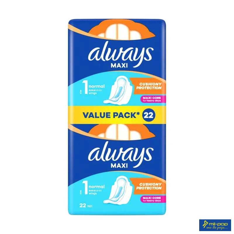ALWAYS NORMAL HIGIJENSKI ULOŠCI - VALUE PACK 22 KOMADA 