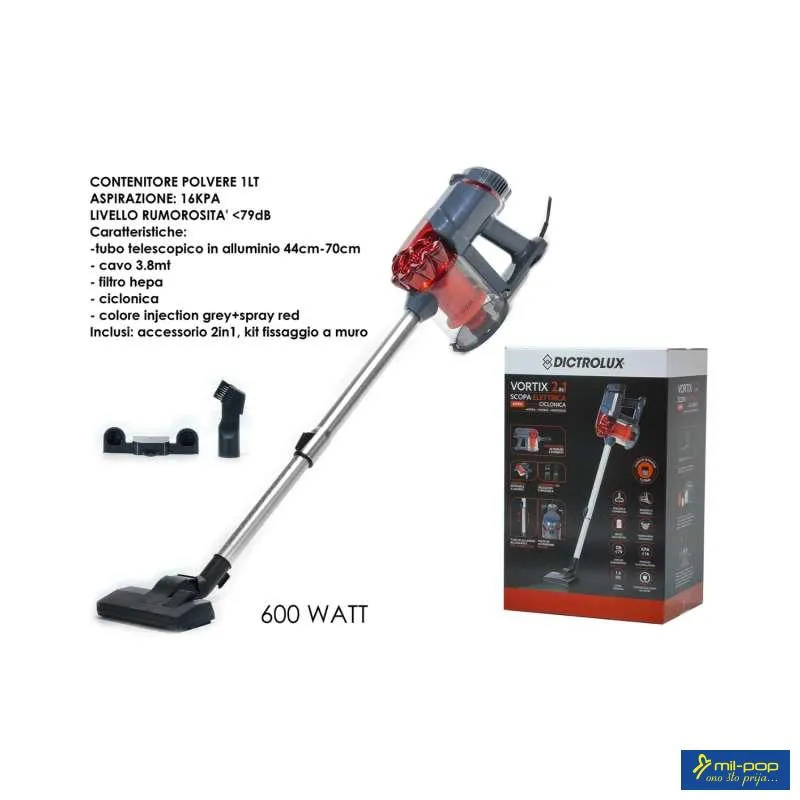 DICTROLUX ŠTAPNI USISIVAČ VORTIX 2U1 600W 