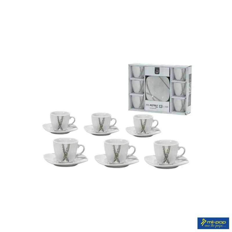 GENERAL TRADE SET ŠOLJE ZA KAFU 6+6 