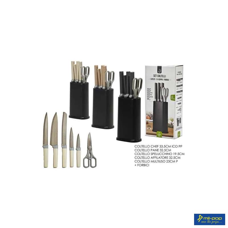 GENERAL TRADE SET NOŽEVA 5 KOM + MAKAZE 