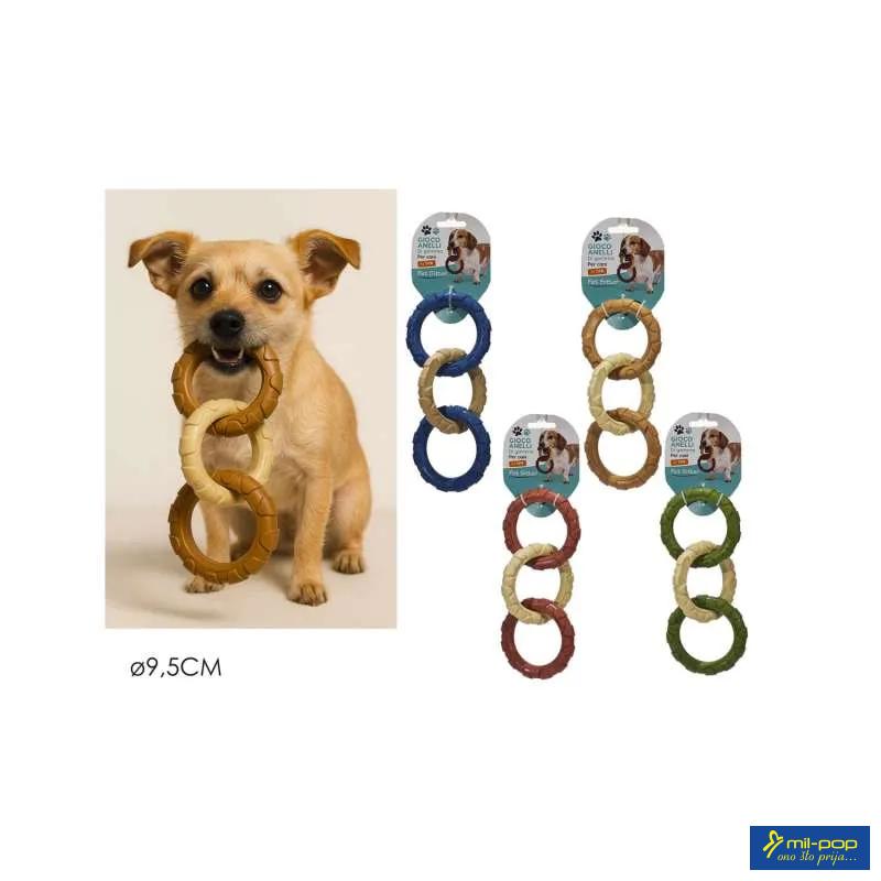 GENERAL TRADE SET 3 GUMENA PRSTENA ZA ŽIVOTINJE 9.5CM 