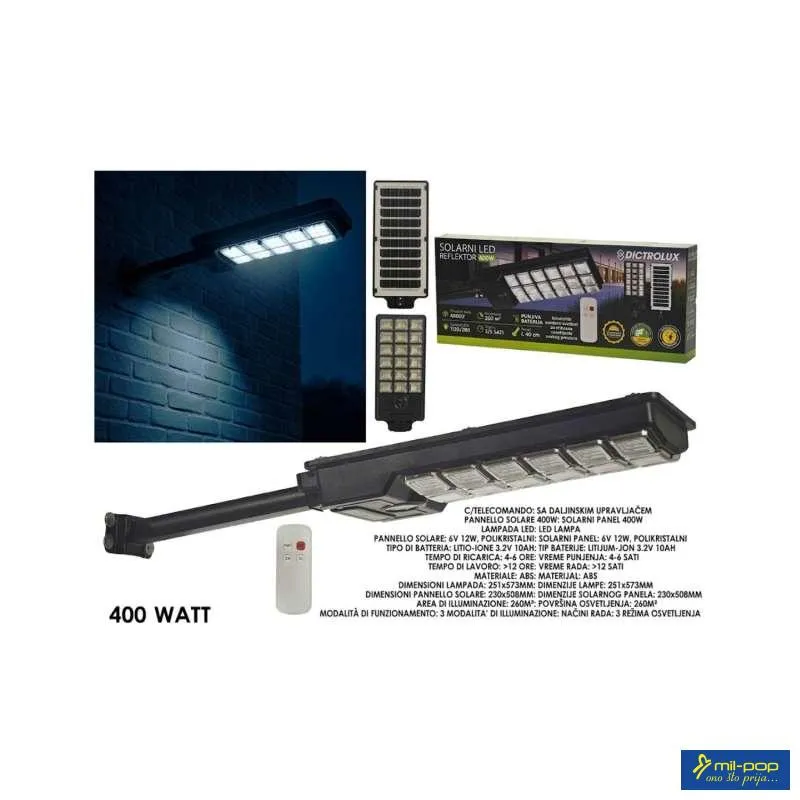 GENERAL TRADE SOLARNA LAMPA 400W 