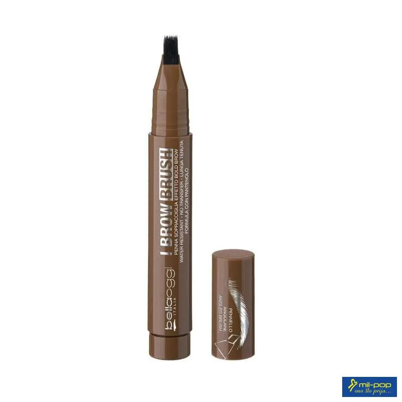 BELLAOGGI OLOVKA ZA OBRVE I BROW BRUSH MEDIUM BROWN 