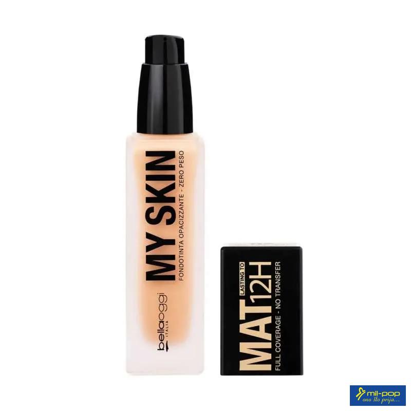 BELLA TECNI PUDER MY SKIN MAT 12H NEUTRAL ROSY 02
