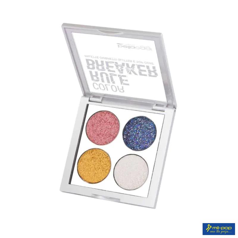 BELLAOGGI PALETA SJENKI COLOR RULE BREAKER GLITTER PARTY 01 