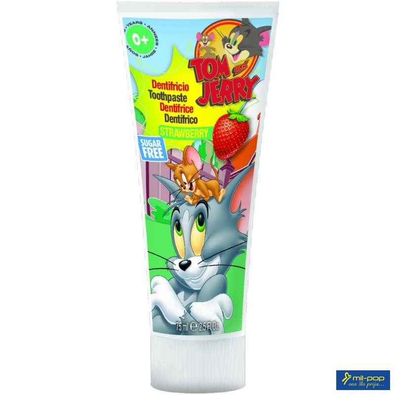 TOM&JERRY PASTA ZA ZUBE JAGODA 75ML Mil Pop
