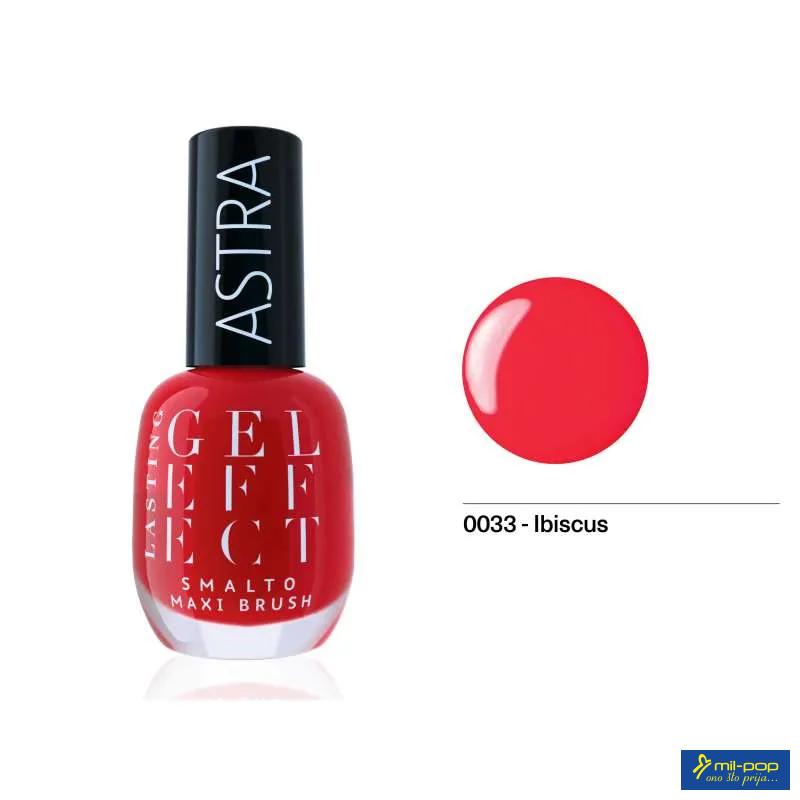 ASTRA LAK ZA NOKTE LASTING GEL EFFECT IBISCUS 33