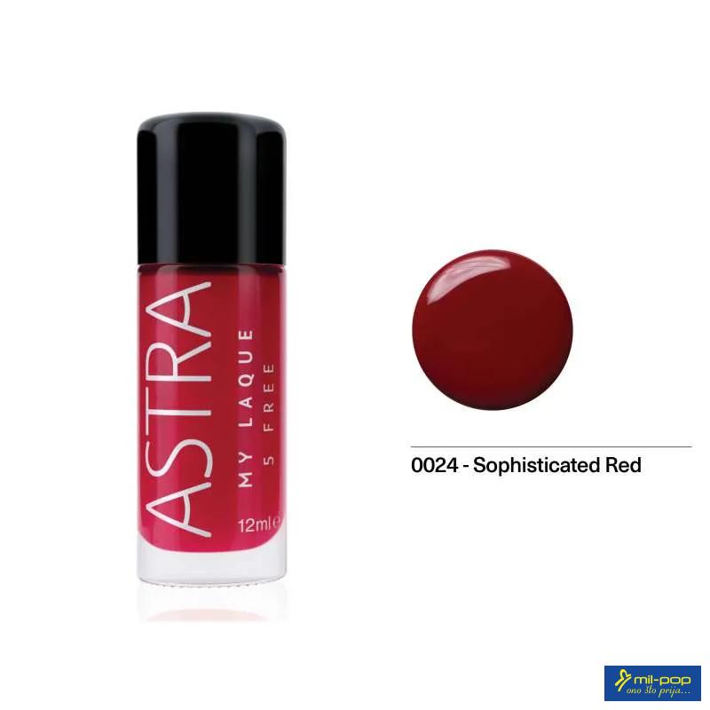 ASTRA LAK ZA NOKTE MY LAQUE 5FREE SOPHISTICATED RED 24