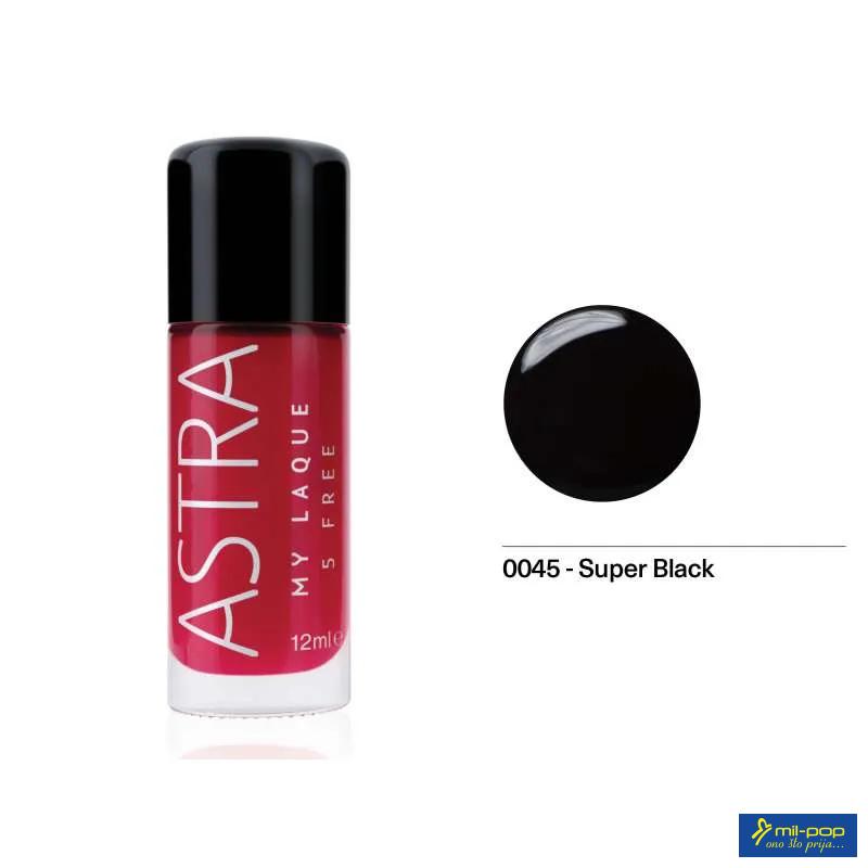 ASTRA LAK ZA NOKTE MY LAQUE 5FREE SUPER BLACK 45
