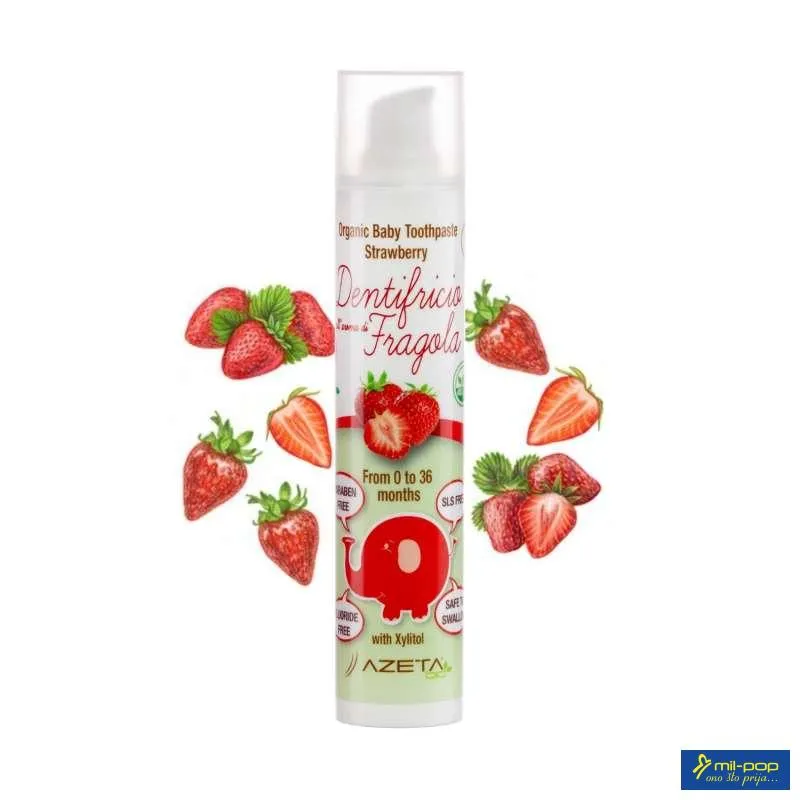 AZETA ORGANSKA PASTA ZA ZUBE 0-36 JAGODA 50ML 