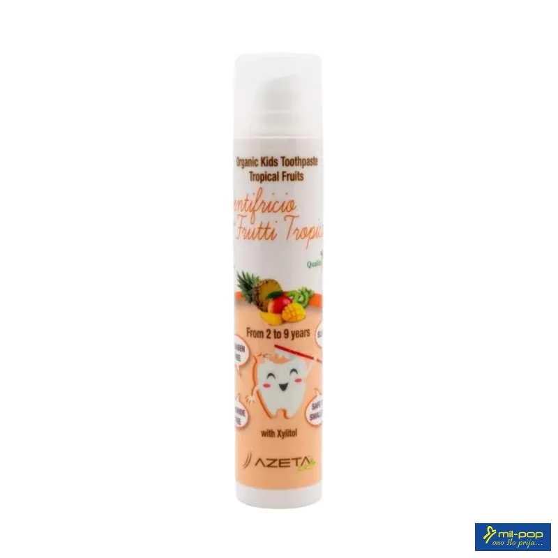 AZETA ORGANSKA PASTA ZA ZUBE ZA UZRAST OD 2 DO 9 GODINA (50ML) 