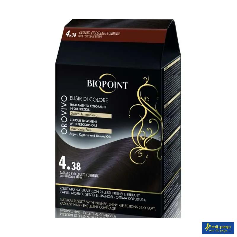BIOPOINT OROVIVO FARBA ZA KOSU 4.38 