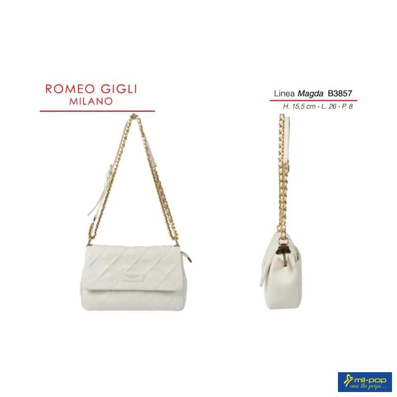 MAGDA BORSA DONNA RG MILANO B3857 BIANCO