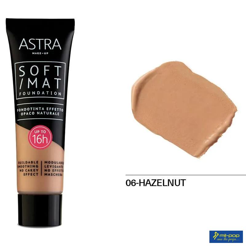 ASTRA PUDER SOFT MAT FOUNDATION HAZELNUT 06 