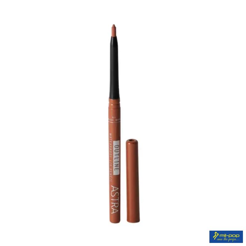 ASTRA OLOVKA ZA USNE OUTLINE WATERPROOF 01 