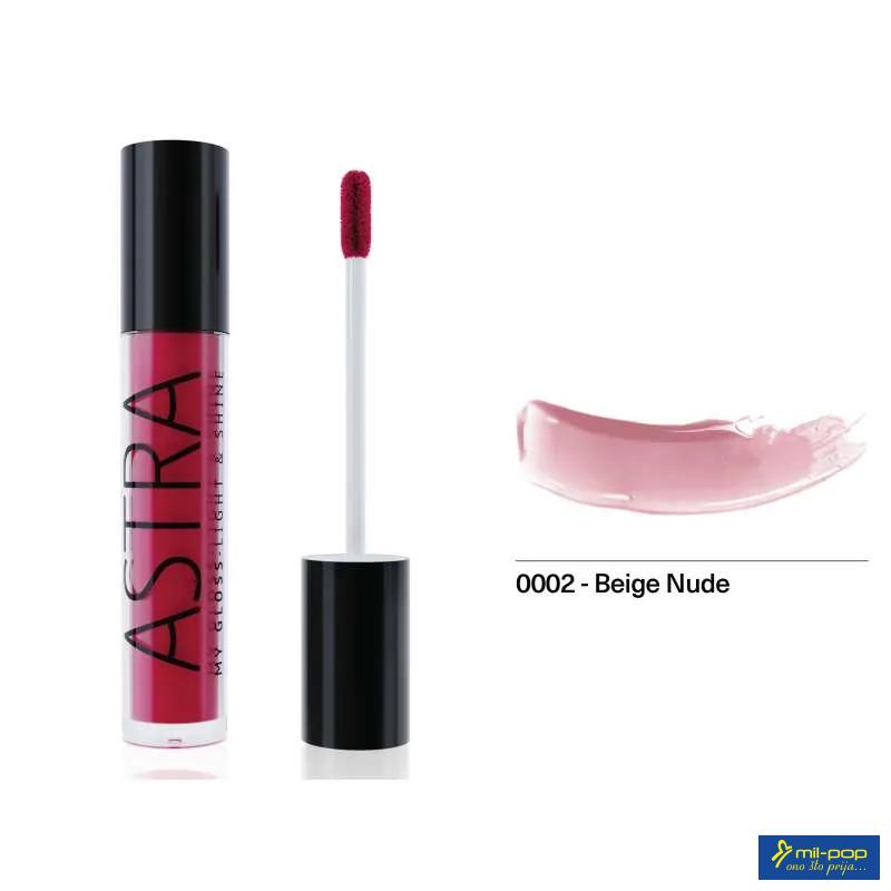 ASTRA SJAJ ZA USNE L&S BEIGE NUDE 02