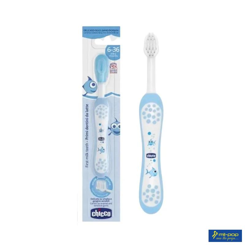 CHICCO CETKICA ZA ZUBE EXTRA SOFT 6+ BLUE 