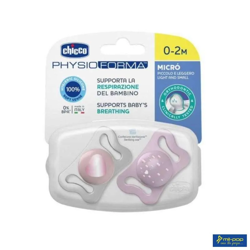 VARALICA PHYSIO MICRO 0-2 M 2/1 PINK 