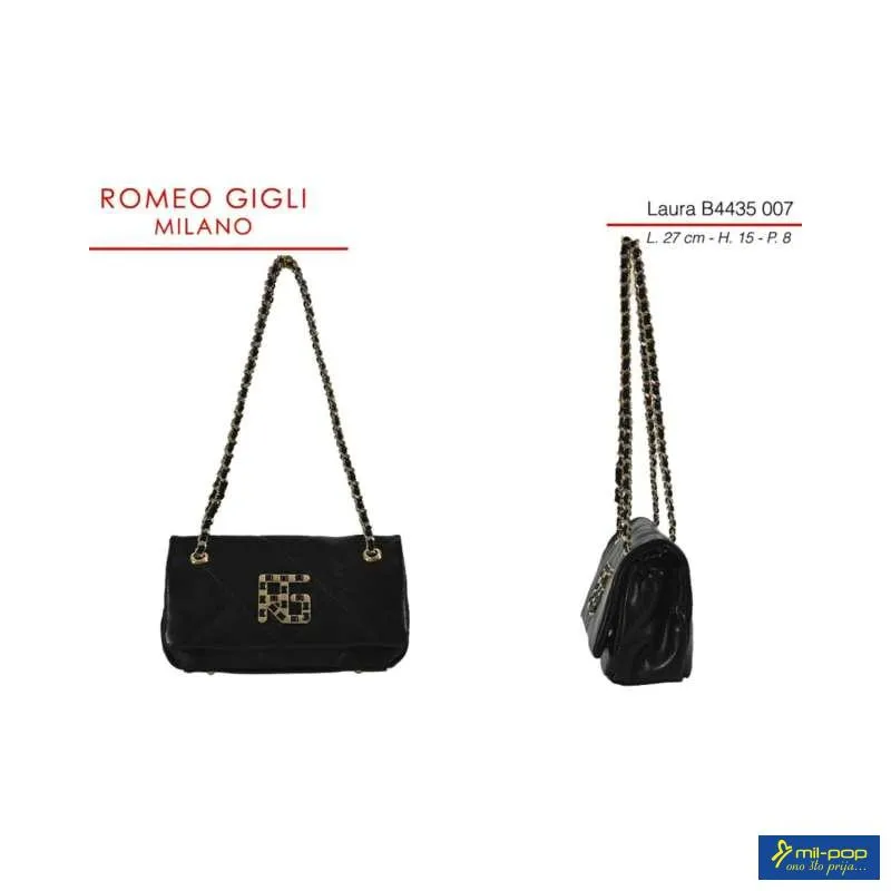 LAURA TORBA Z. RG MILANO B4435 NERO 