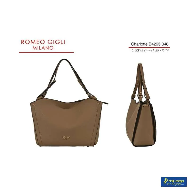 CHARLOTTE TORBA Z. RG MILANO B4295 TABACCO 