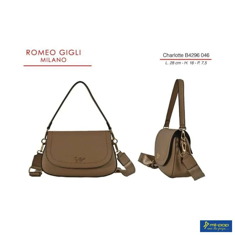 CHARLOTTE TORBA Z. RG MILANO B4296 TABACCO 