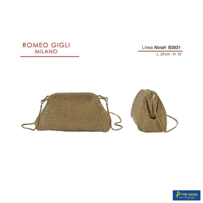 TORBA ORAH ELEGANTE RG MILANO B3931 ORO 