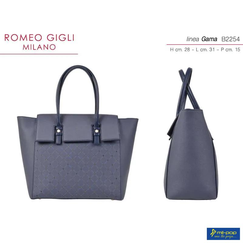 TORBA GAMA BLU DONNA ROMEO GIGLI MILANO 