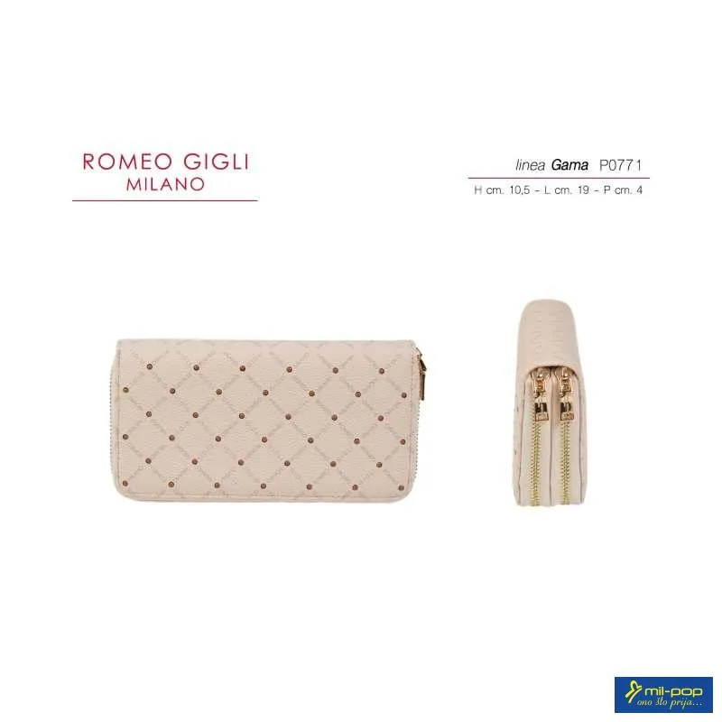 NOVČANIK ŽENSKI GAMA BEIGE/CUOIO ROMEO GIGLI MILANO