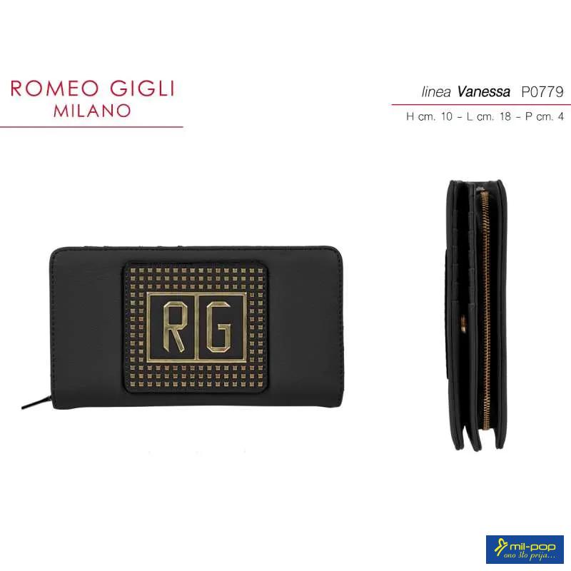 NOVČANIK ŽENSKI VANESSA NERO ROMEO GIGLI MILANO