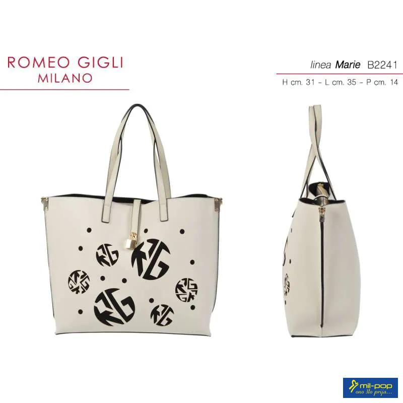 TORBA ŽENSKI MARIE BEIGE/NERO ROMEO GIGLI MILANO