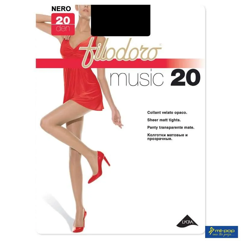 ČARAPE FILODORO MUSIC 20 MAXI A.F113395 UNIHOPKE