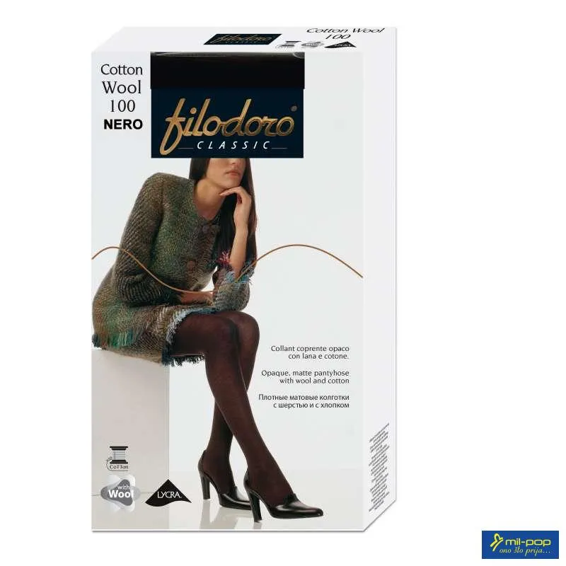 ČARAPE FILODORO UNIHOPKE COTTON WOOL 100 