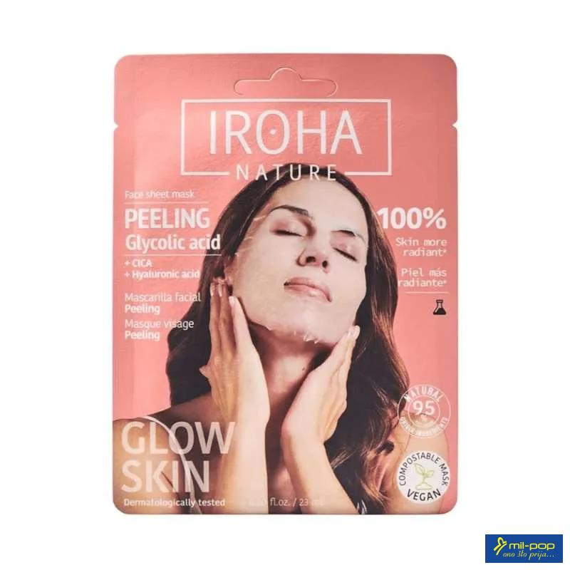 IROHA TISSUE MASKA ZA LICE GLYCOLIC ACID GLOW PEELING 