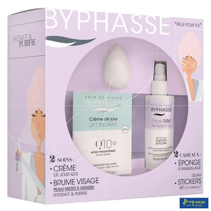 BYPHAS.SET Q10 DAY CREAM+FACE MIST COMBINATION TO OILY 
